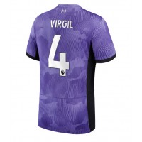Koszulka piłkarska Liverpool Virgil van Dijk #4 Strój Trzeci 2023-24 tanio Krótki Rękaw